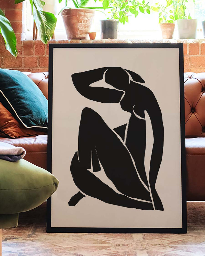 Modernes Silhouetten Poster – Modern Silhouette Study