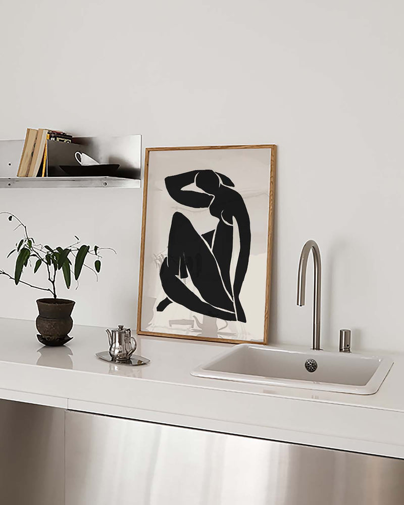 Modernes Silhouetten Poster – Modern Silhouette Study