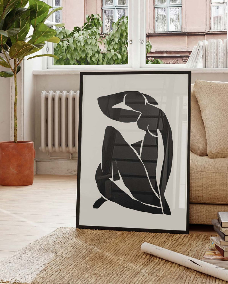 Modernes Silhouetten Poster – Modern Silhouette Study