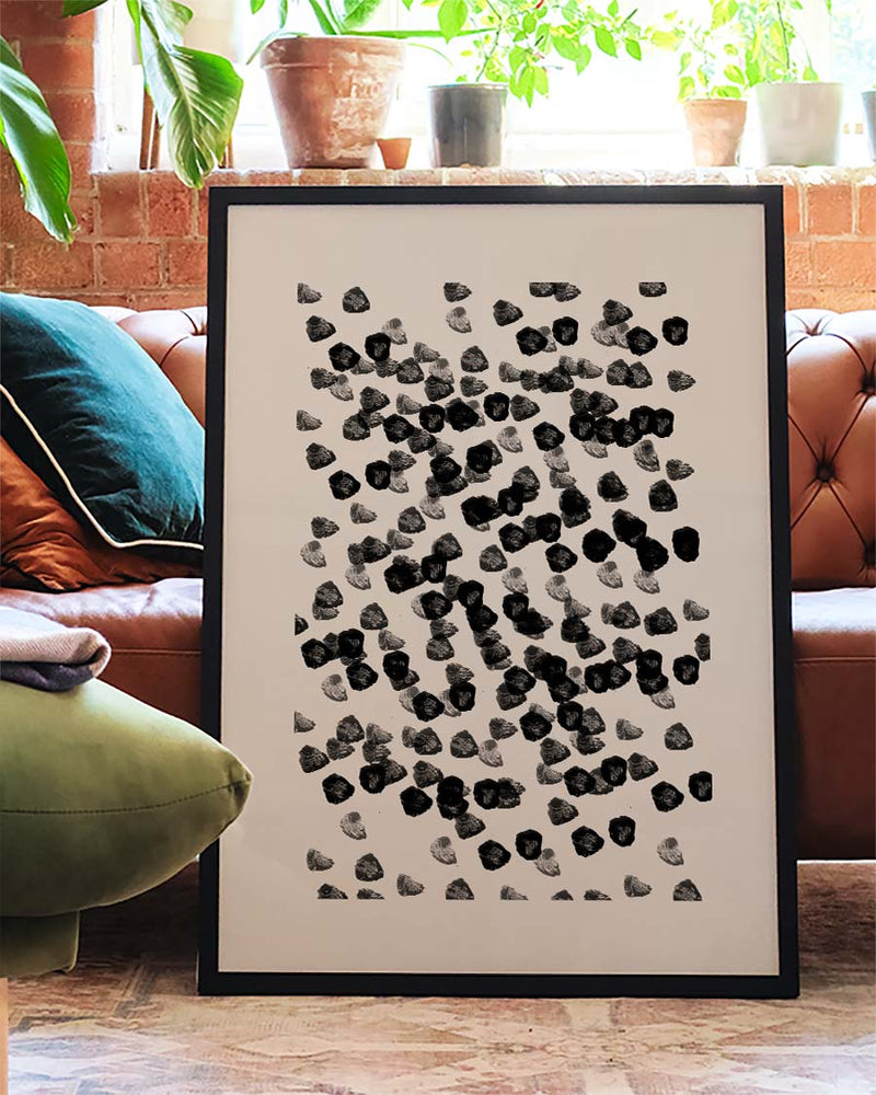 Modernes Sprenkel Poster – Modern Speckle Composition