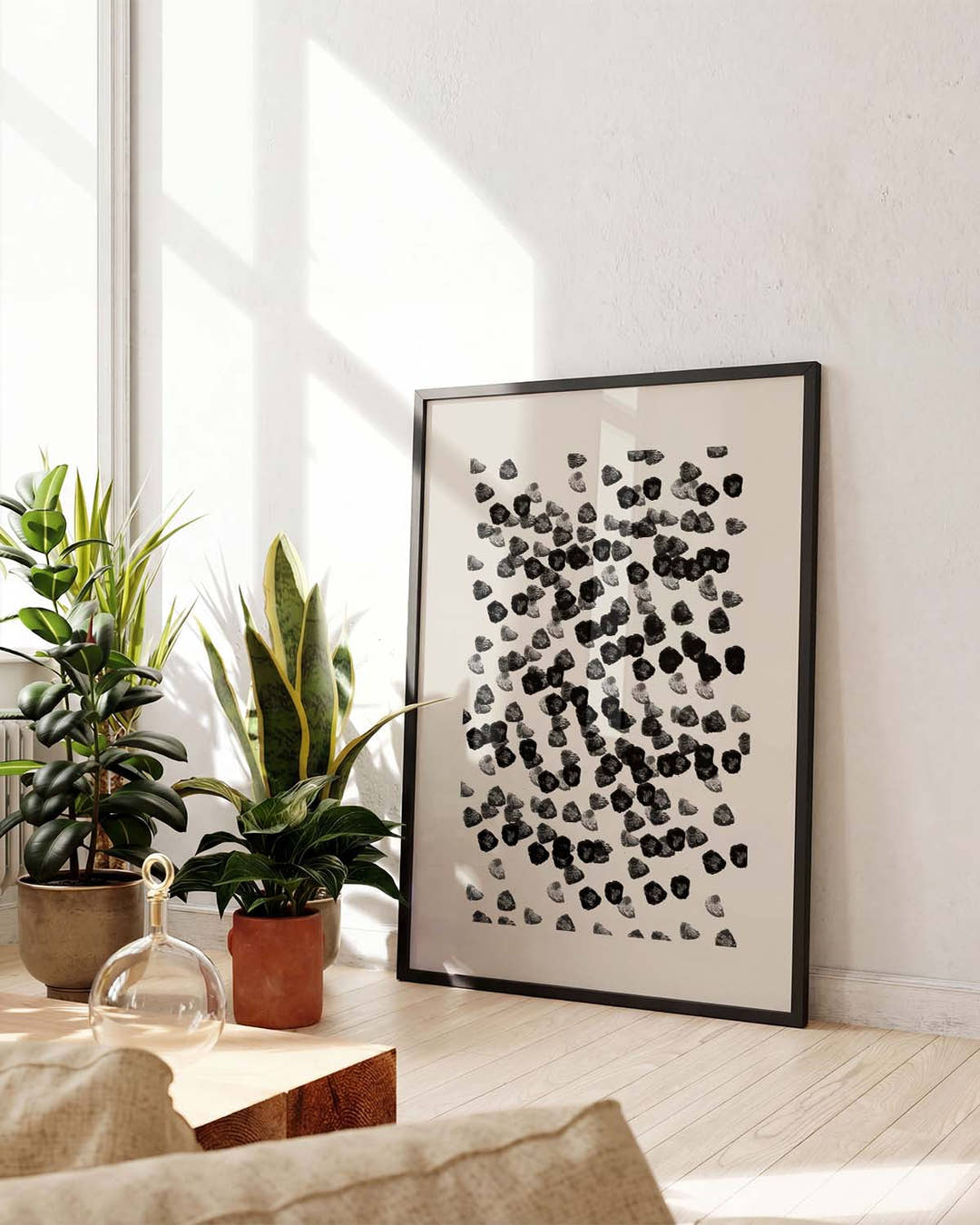 Modernes Sprenkel Poster – Modern Speckle Composition