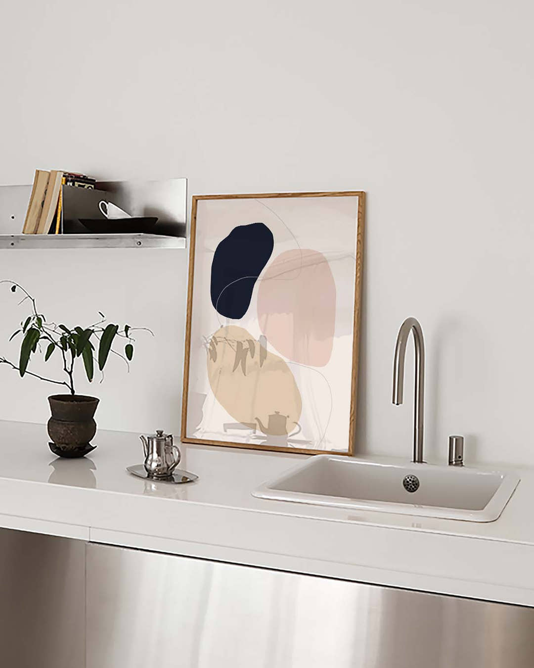 Modernes Farbduo Poster – Modernes Farbduo Abstrakt