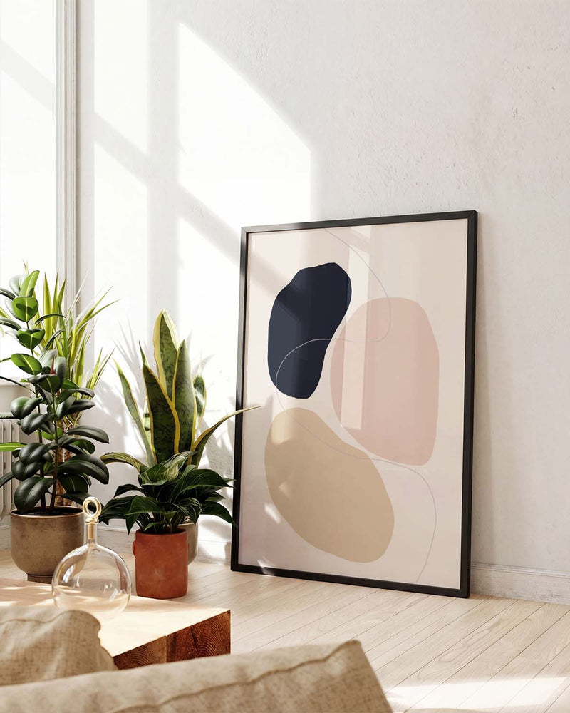 Modernes Farbduo Poster – Modernes Farbduo Abstrakt