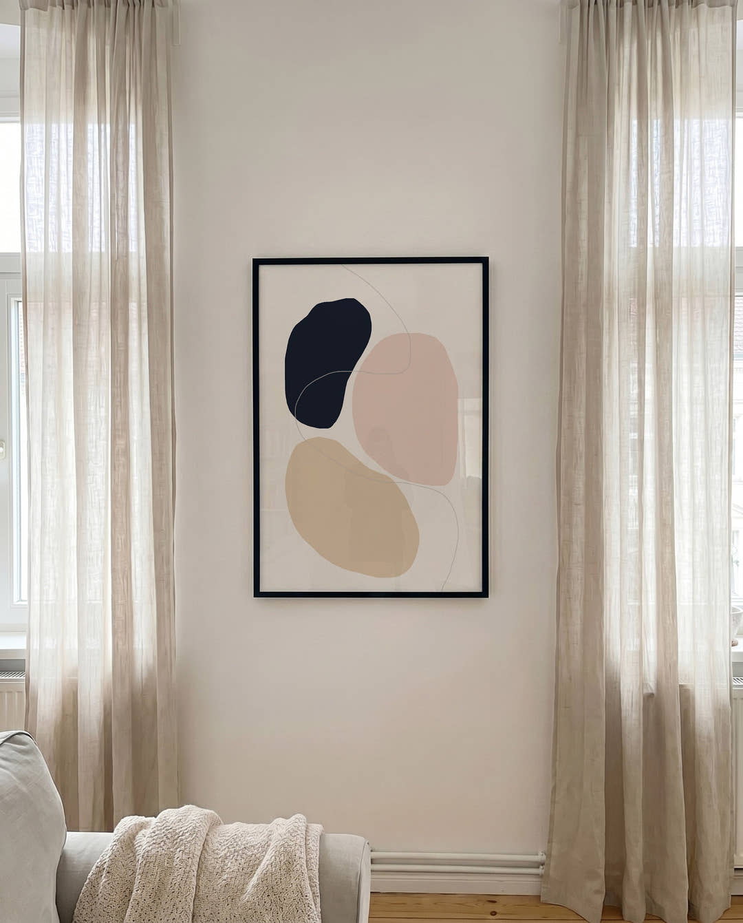 Modernes Farbduo Poster – Modernes Farbduo Abstrakt