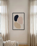 Modernes Farbduo Poster – Modernes Farbduo Abstrakt