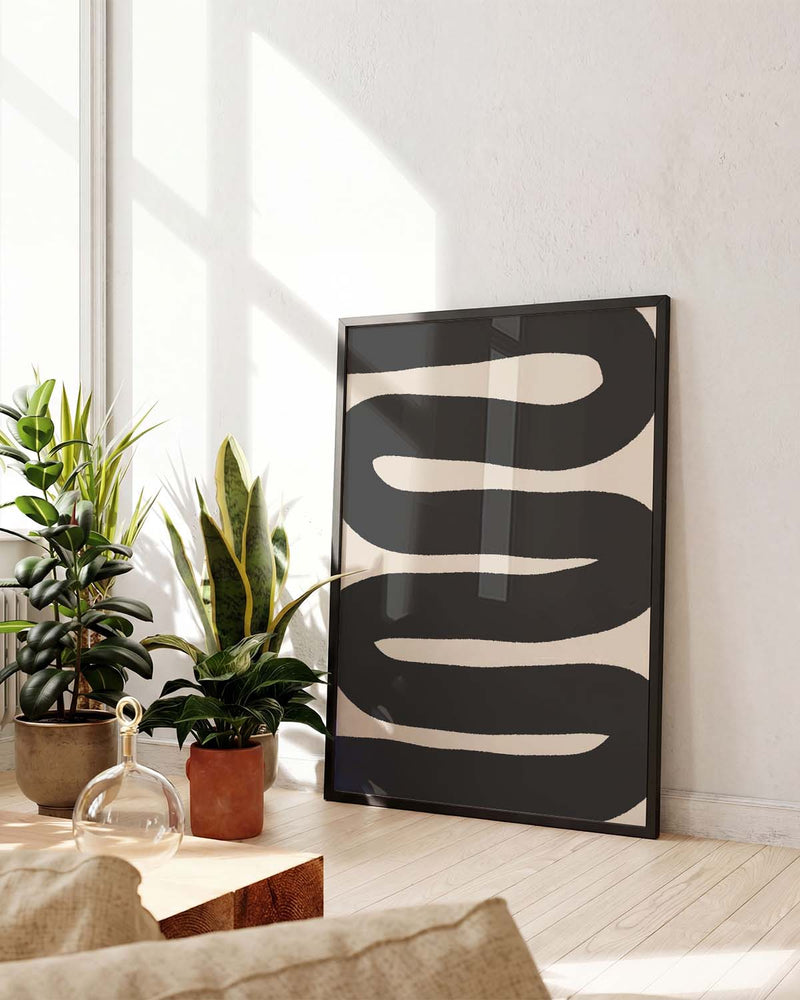 Modernes Schwarz Signal Poster – Modernes Schwarzsignal