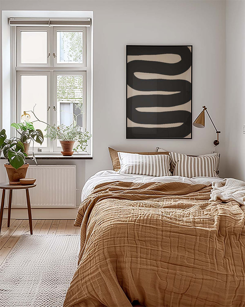 Modernes Schwarz Signal Poster – Modernes Schwarzsignal