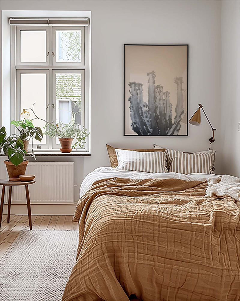 Gedämpftes Blau Kaktus Poster – Muted Blue Cactus