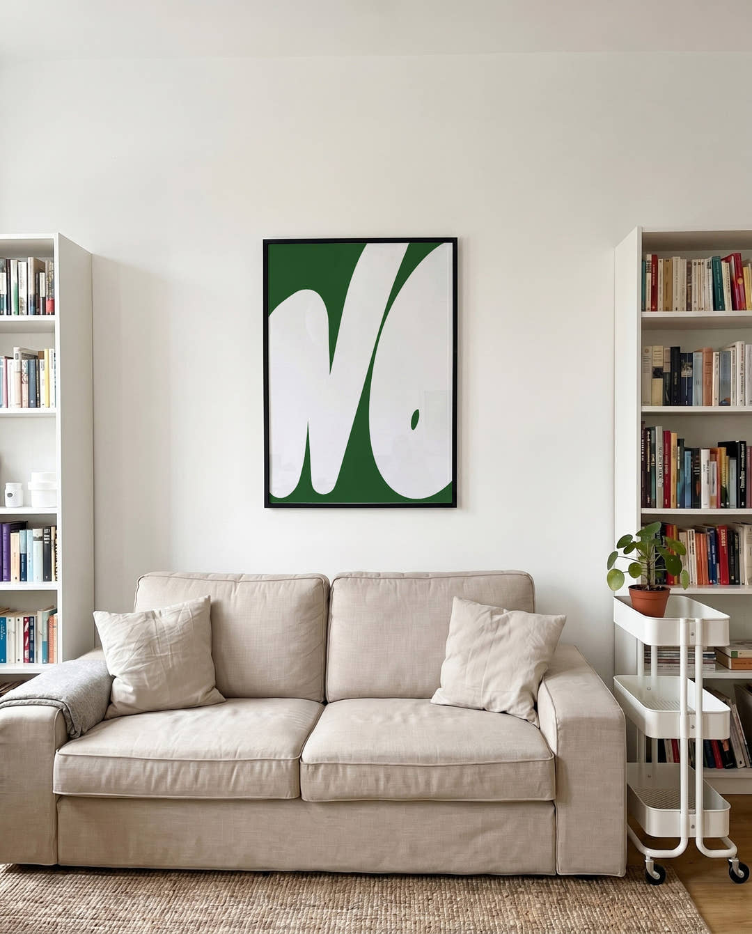 NO | Bold Minimalist Typografie Poster