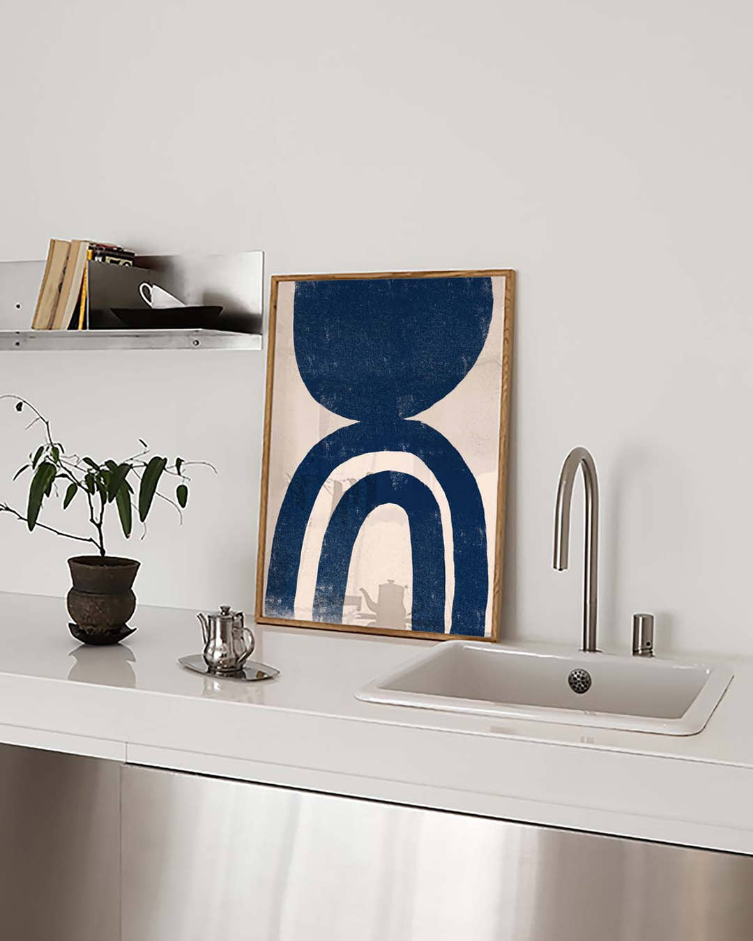 Marine Bogen Poster – Navy Arch Composition