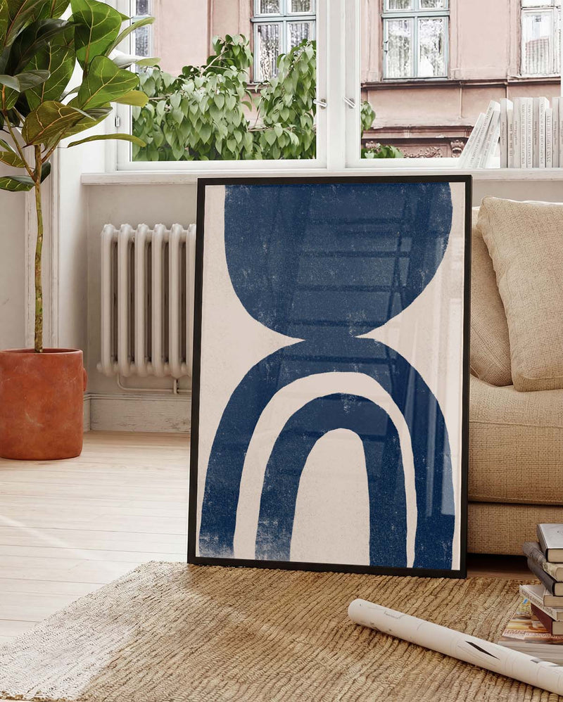 Marine Bogen Poster – Navy Arch Composition