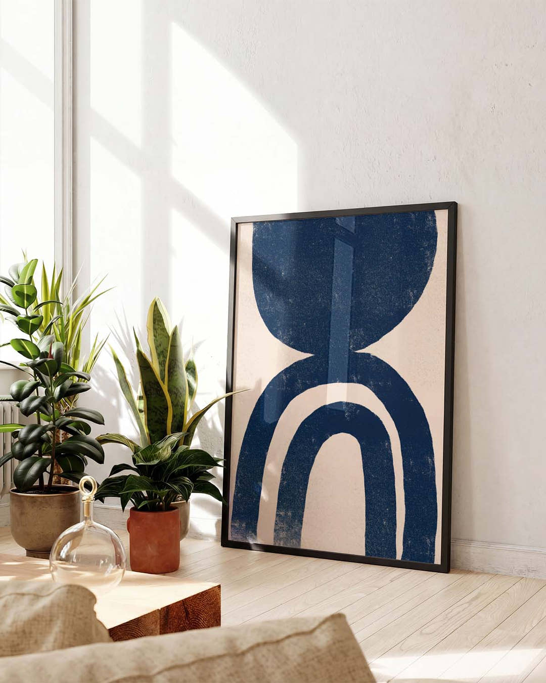 Marine Bogen Poster – Navy Arch Composition