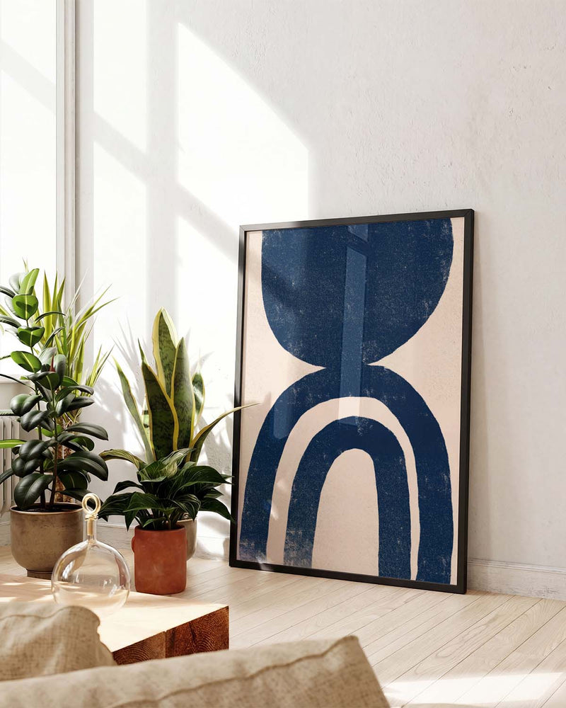 Marine Bogen Poster – Navy Arch Composition