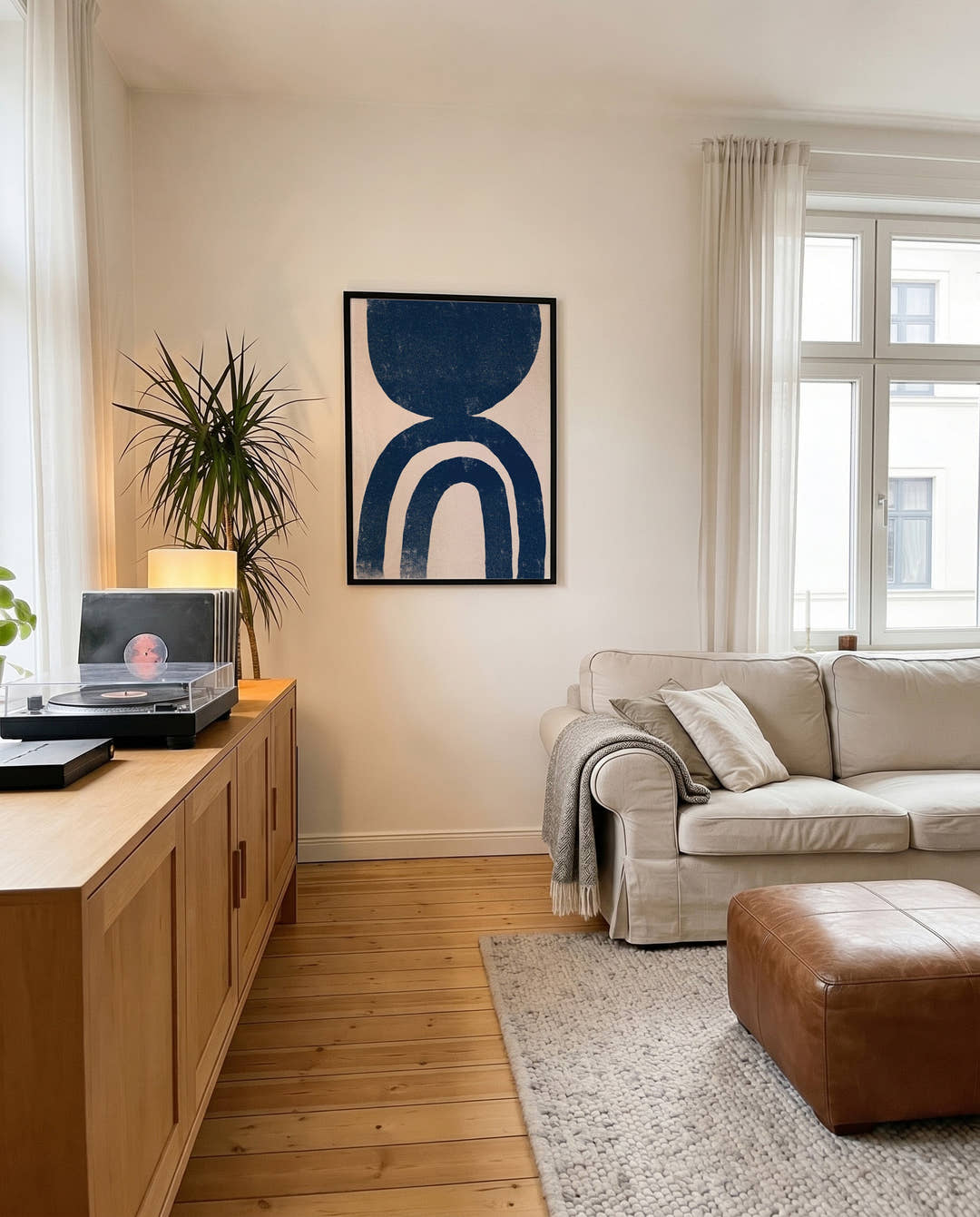 Marine Bogen Poster – Navy Arch Composition