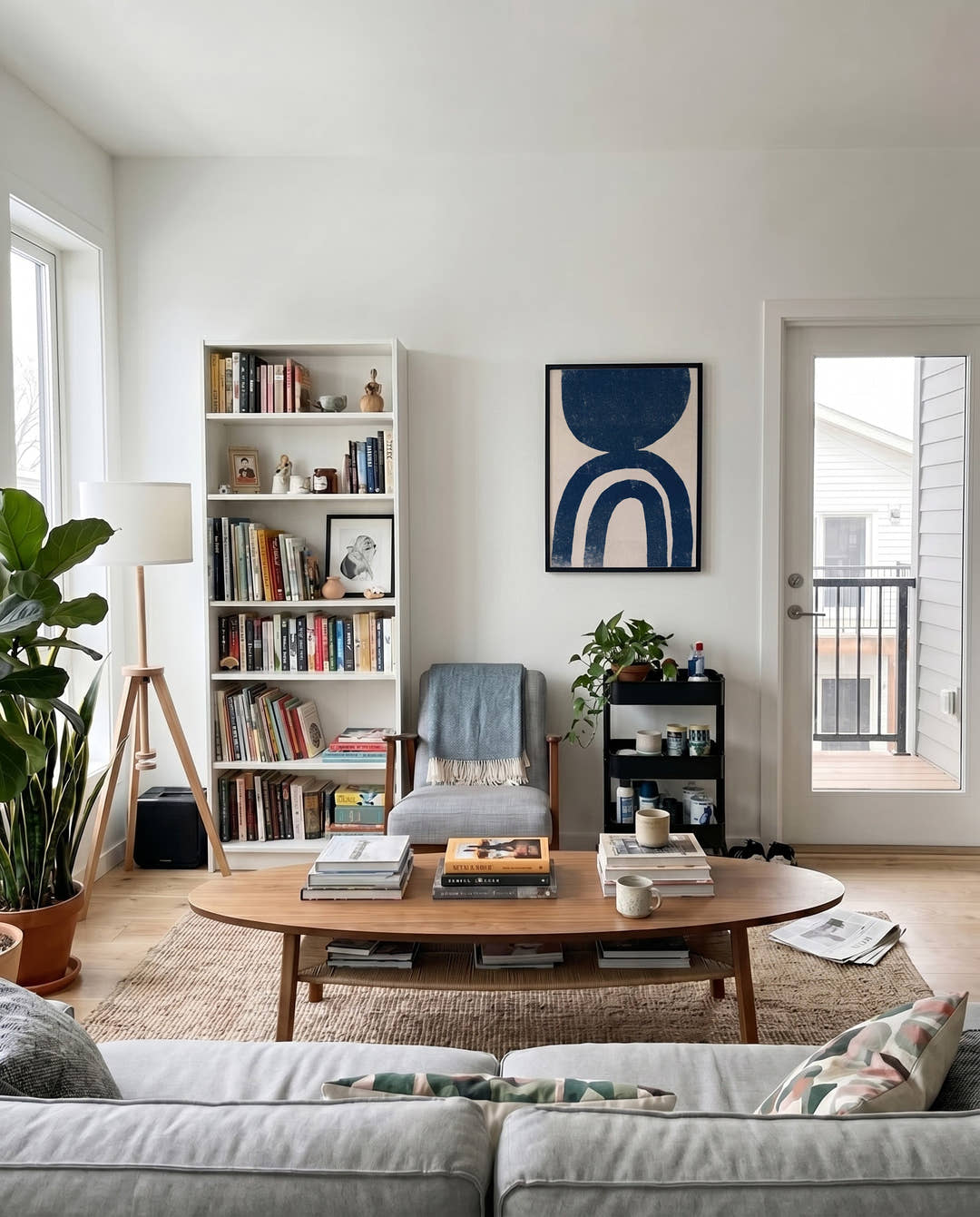 Marine Bogen Poster – Navy Arch Composition