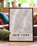 New York City Map Poster – Minimal Stadtkarte