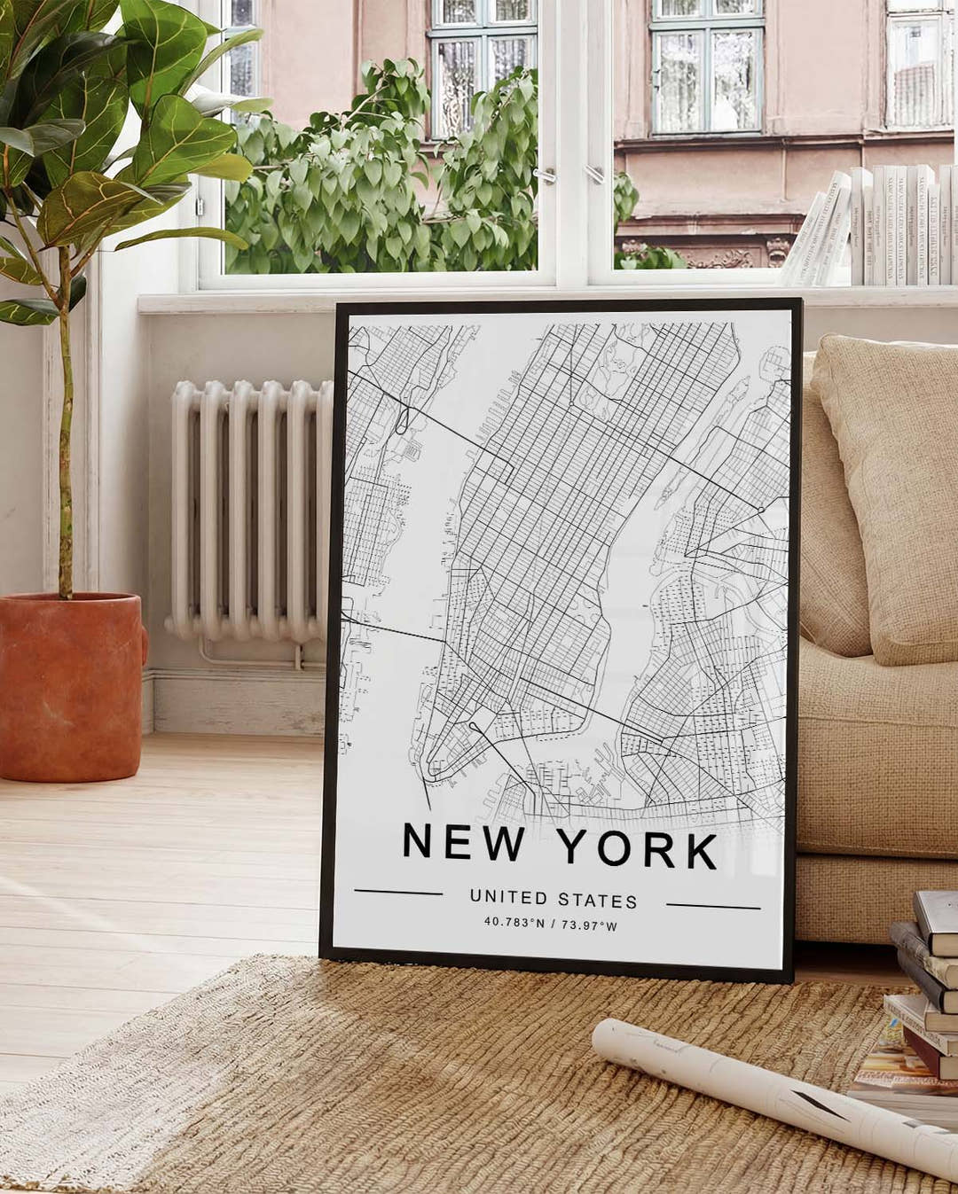 New York City Map Poster – Minimal Stadtkarte