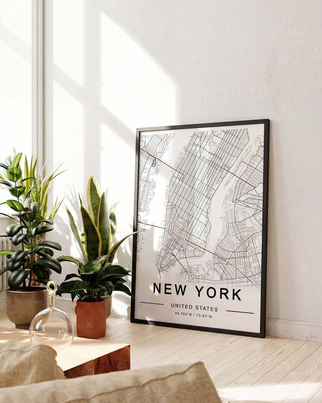 New York City Map Poster – Minimal Stadtkarte
