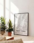 New York City Map Poster – Minimal Stadtkarte