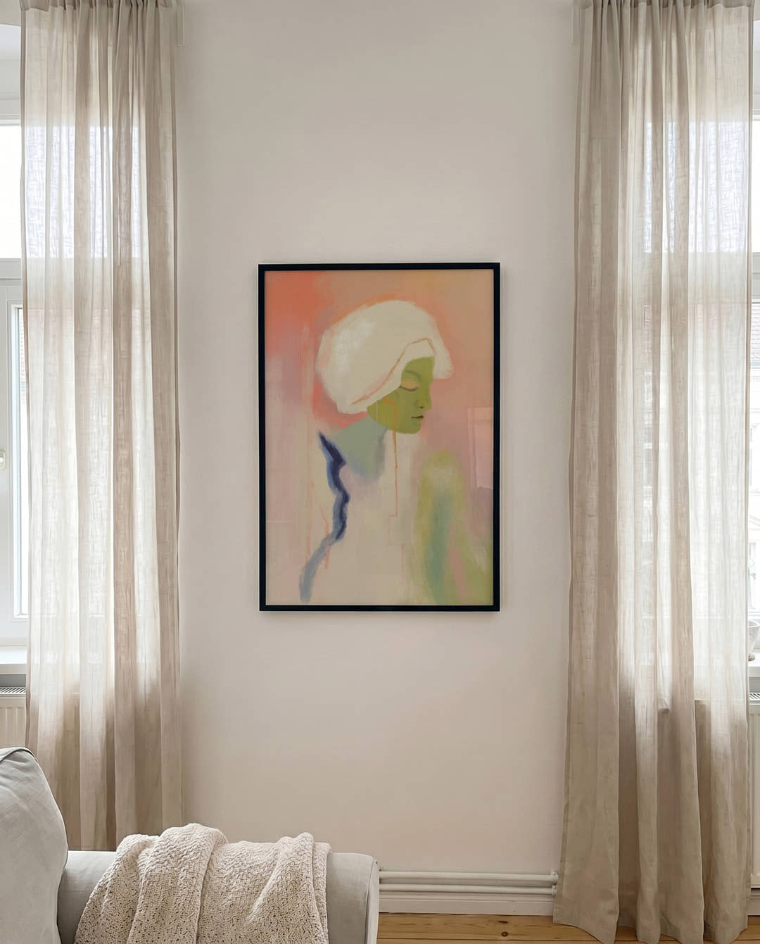 No More Questions | Modernes Portrait-Poster
