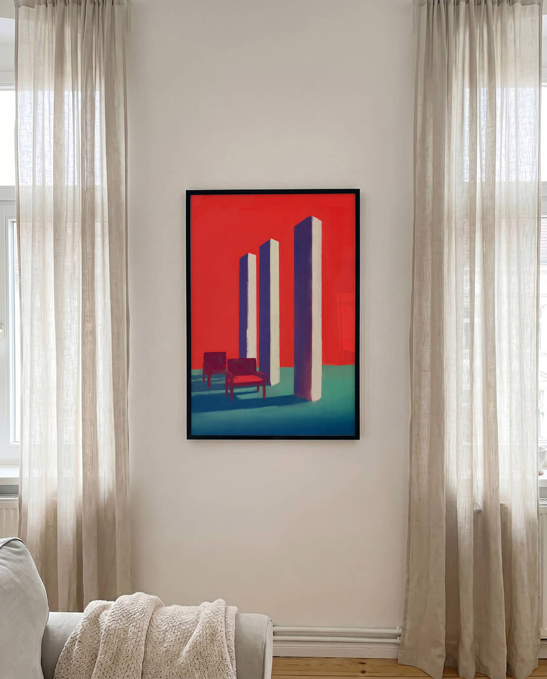 No One Came | Moderne Abstraktkunst Poster