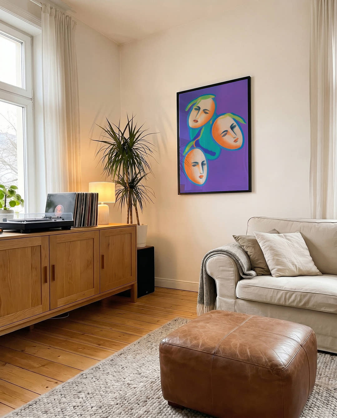 Orange Tree Painting | Abstrakte Illustration Poster