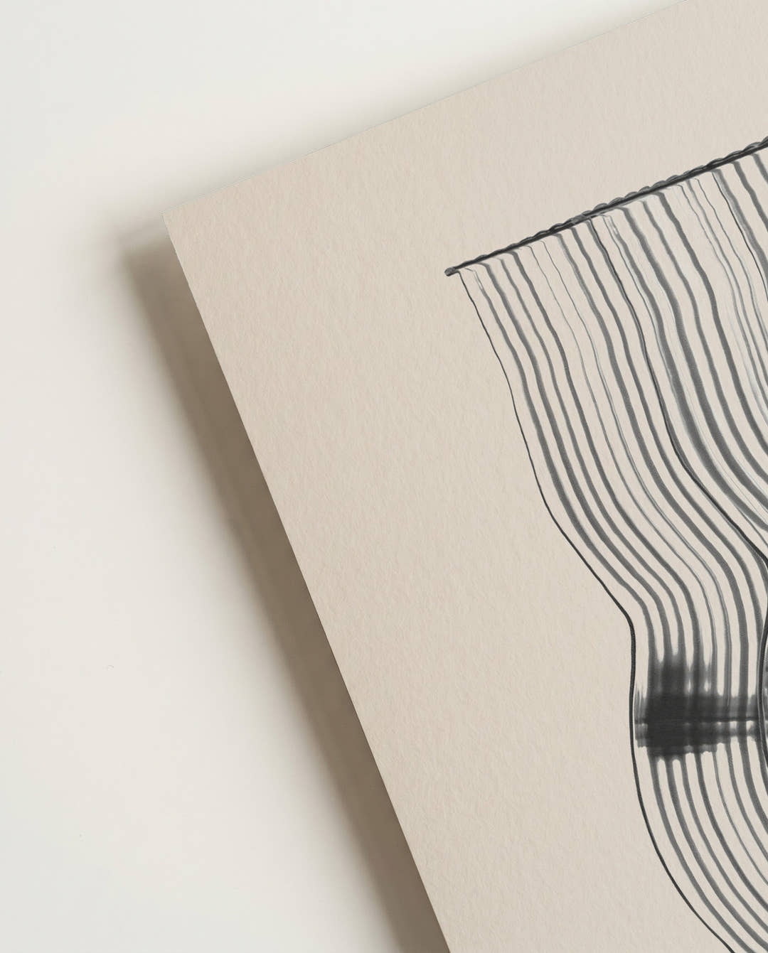 Abstraktes Kunst Poster – Organic Line Distortion