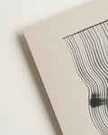 Abstraktes Kunst Poster – Organic Line Distortion