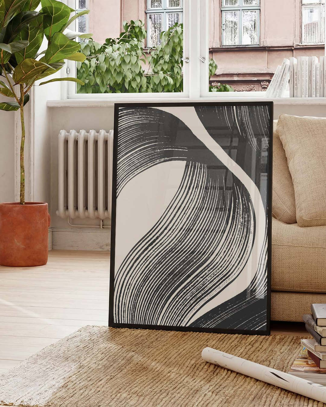 Organische Linien Poster – Organische Linienbewegung