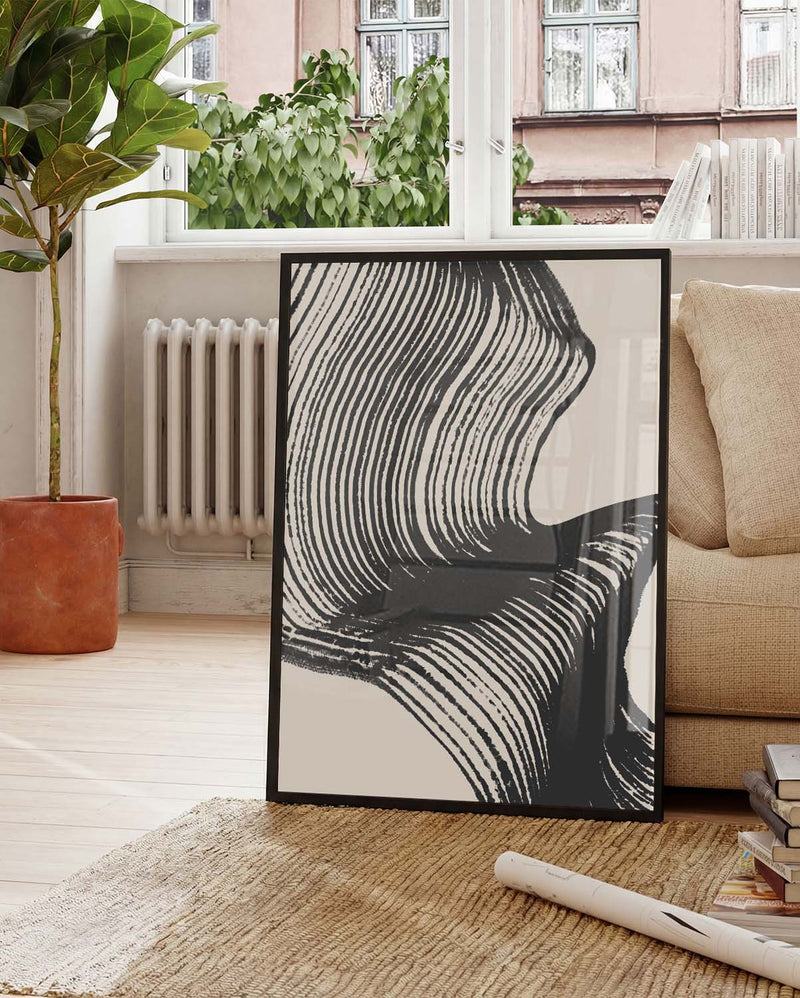 Organische Schatten Poster – Organische Schattenwelle