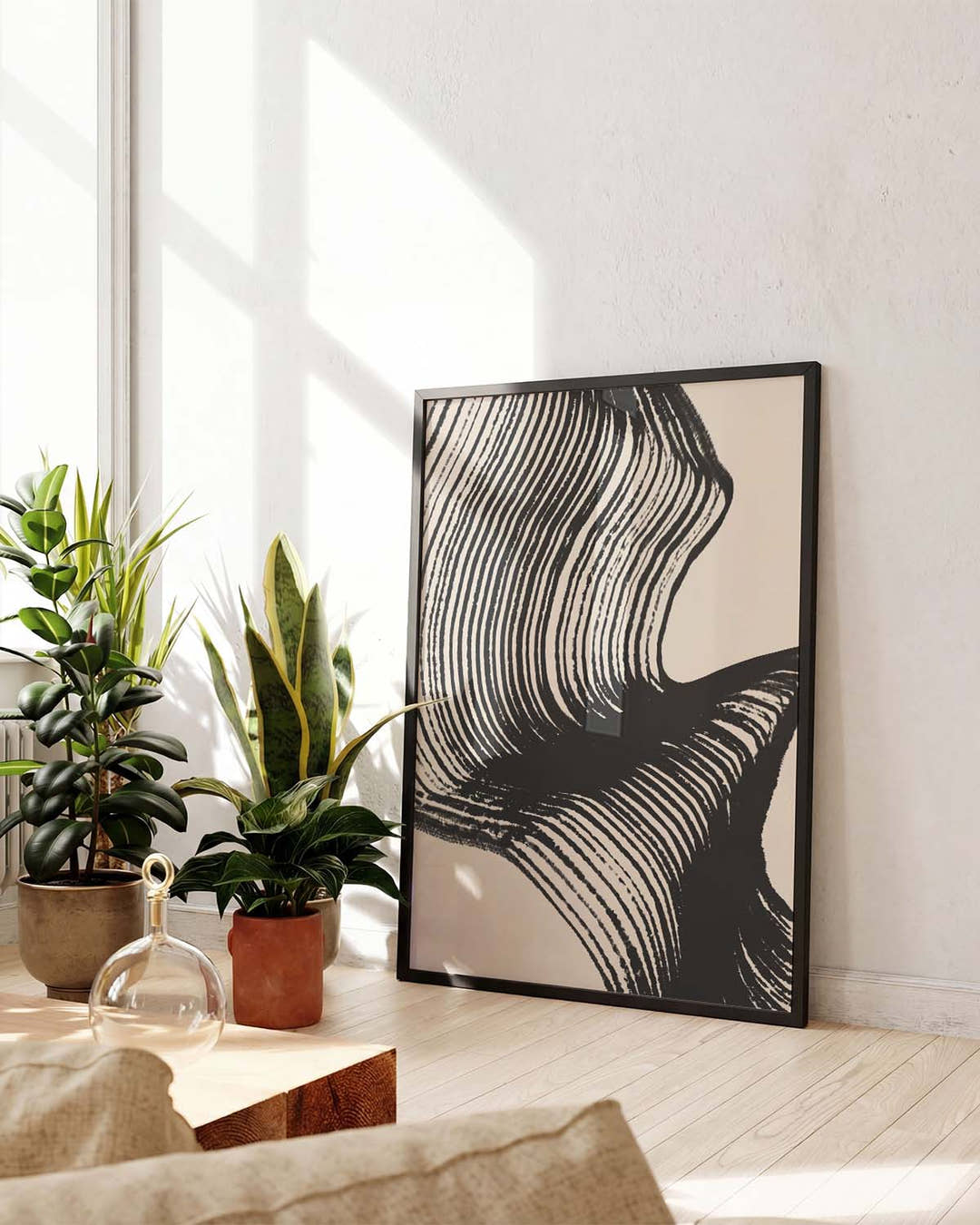 Organische Schatten Poster – Organische Schattenwelle