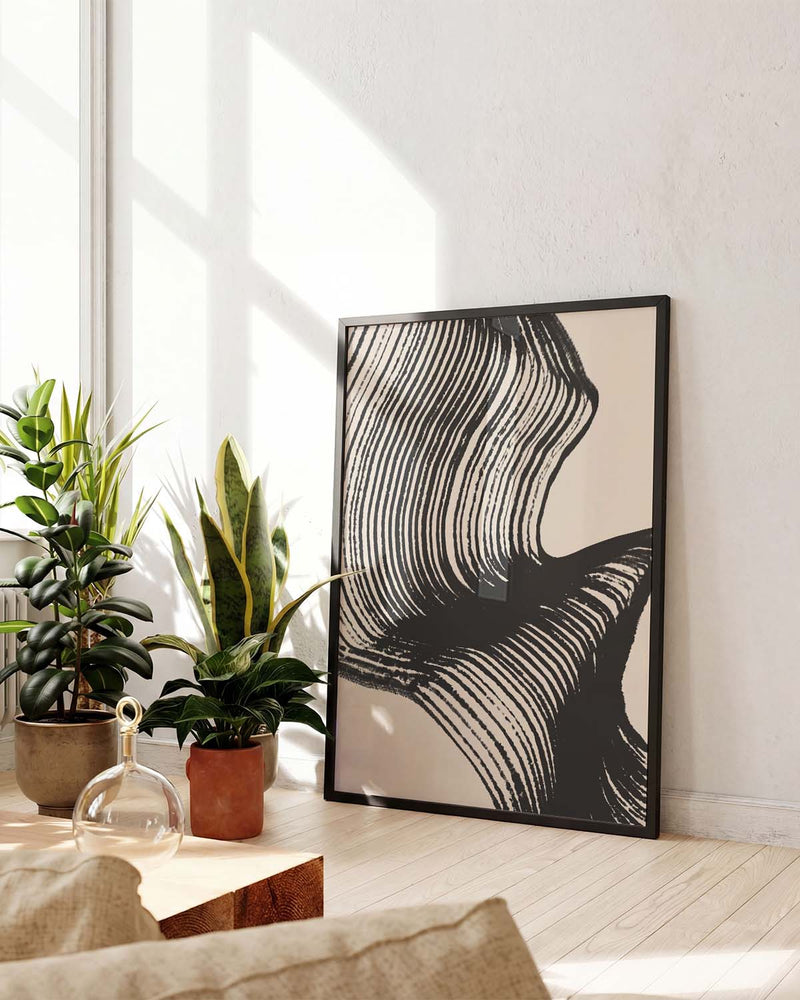 Organische Schatten Poster – Organische Schattenwelle
