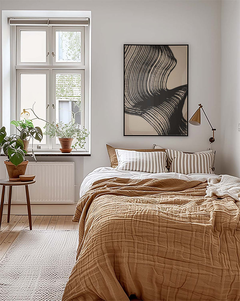 Organische Schatten Poster – Organische Schattenwelle