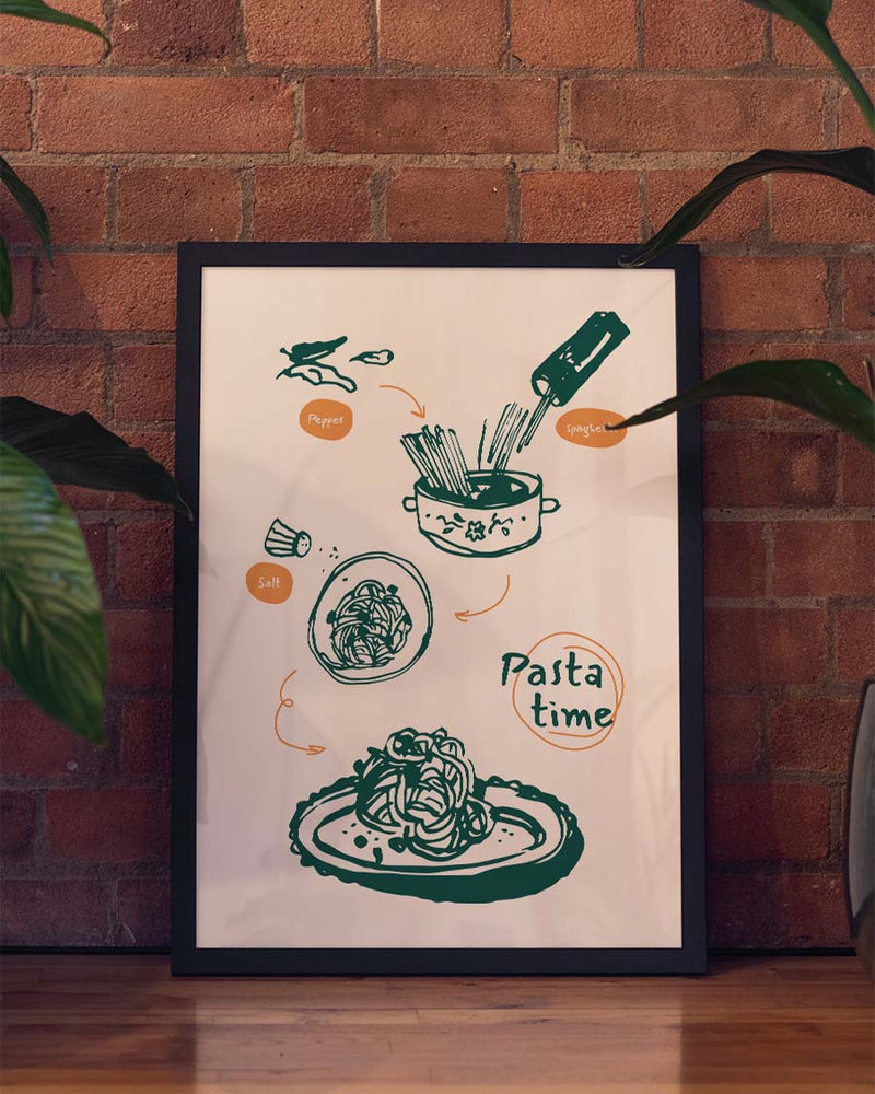 Italienisches Food Poster – Pasta Time