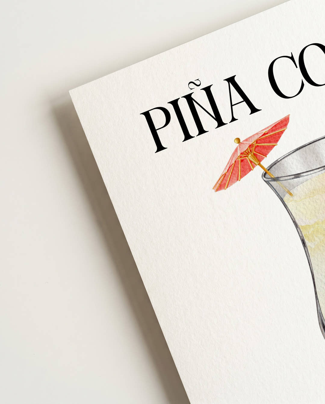 Tropisches Cocktail Poster – Pina Colada