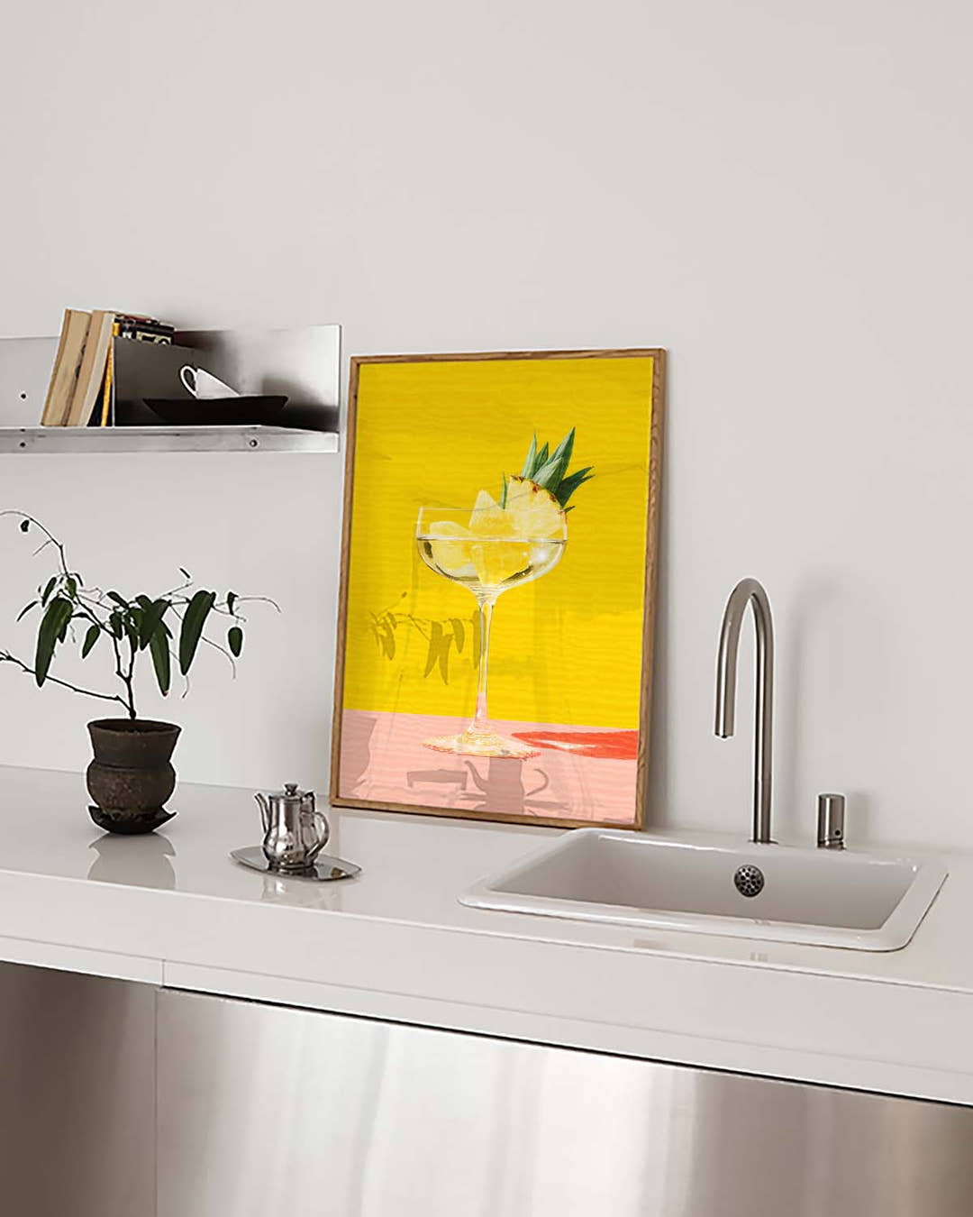 Tropisches Cocktail Poster – Pineapple Cocktail