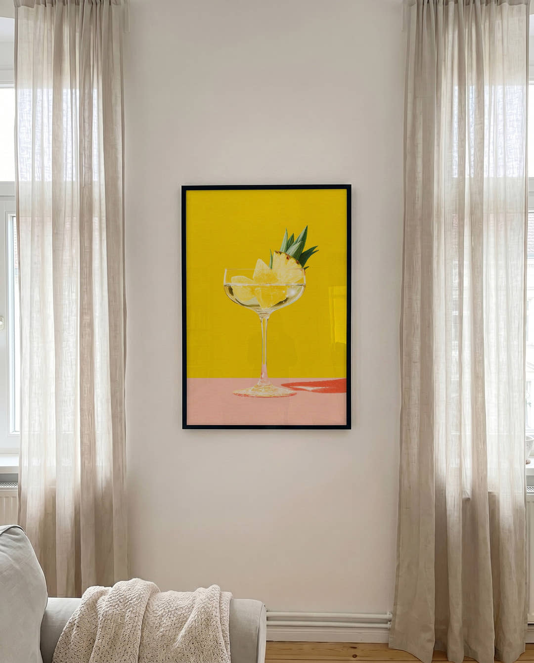 Tropisches Cocktail Poster – Pineapple Cocktail