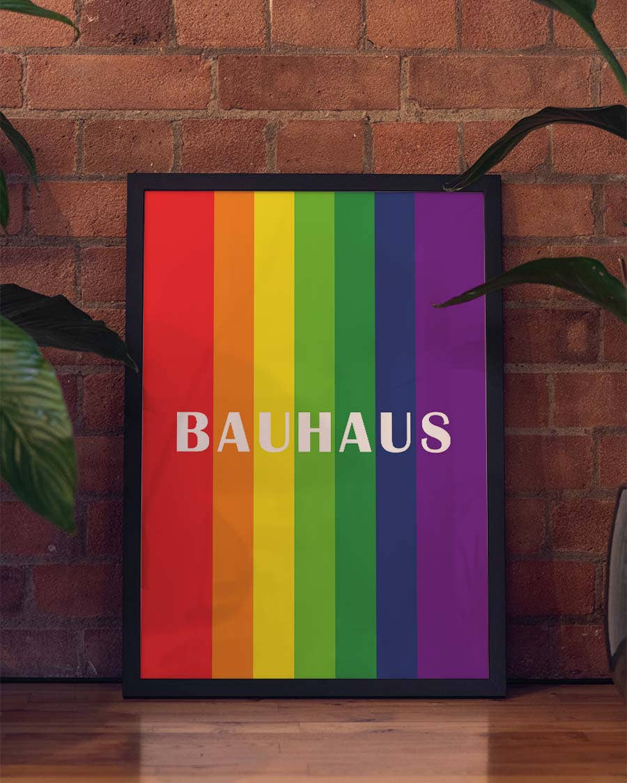 Rainbow Bauhaus Poster