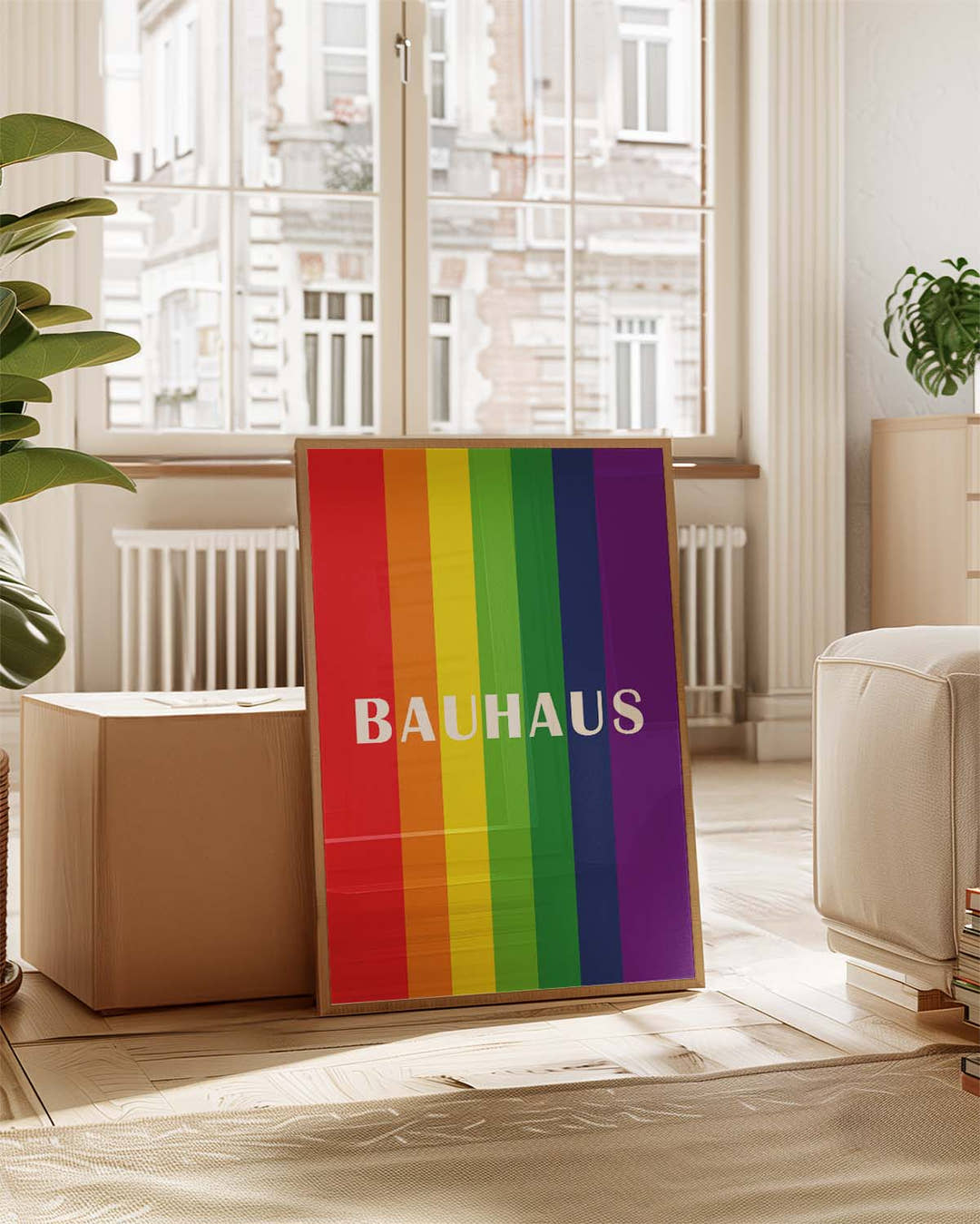 Rainbow Bauhaus Poster