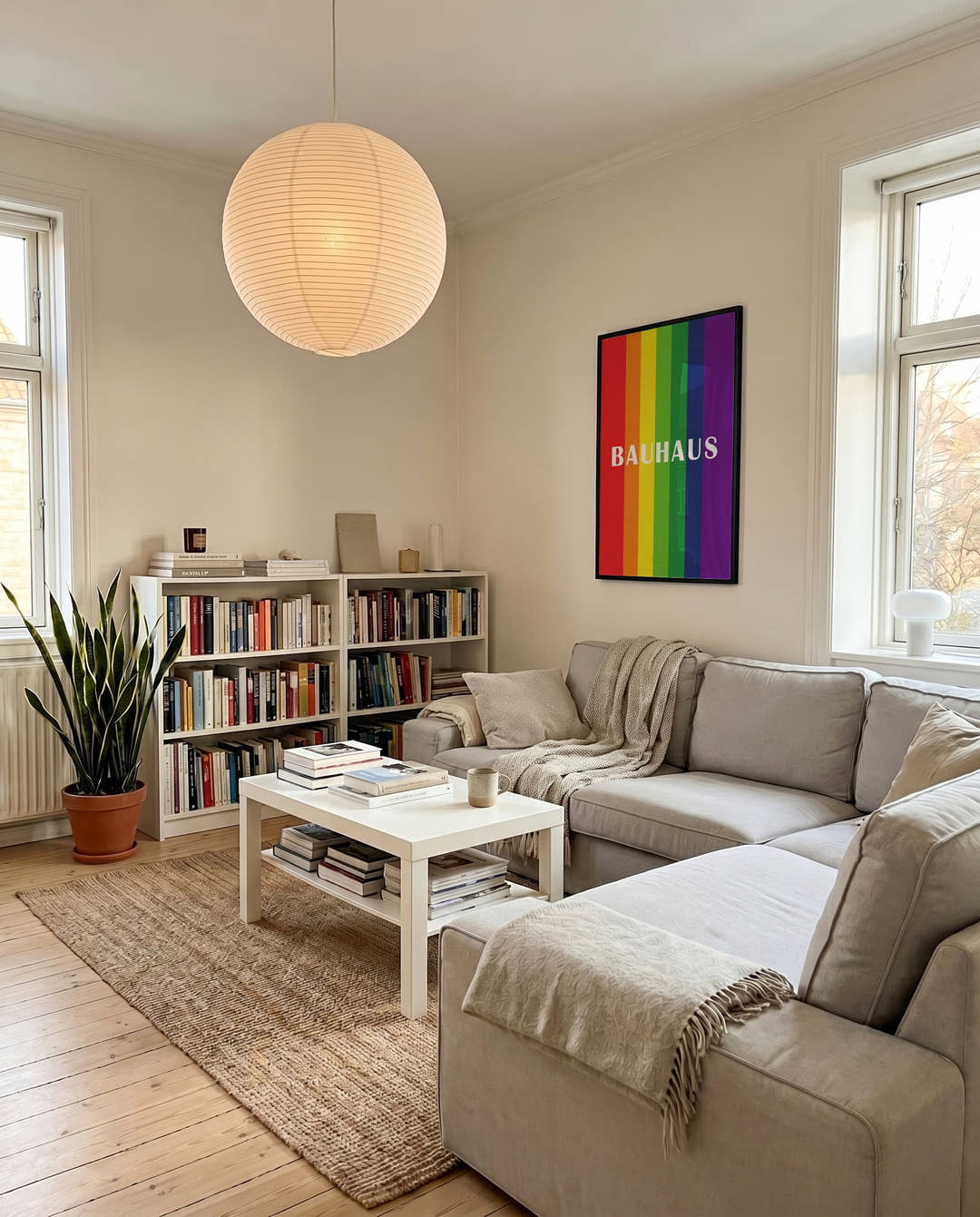 Rainbow Bauhaus Poster