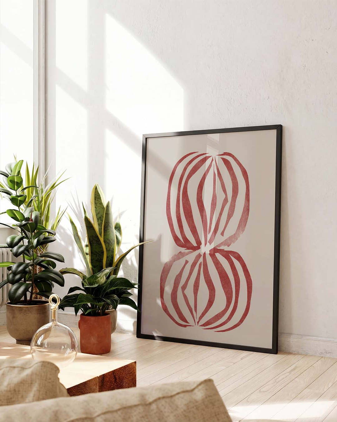 Rote Abstrakte Orbs Poster – Red Abstract Orbs