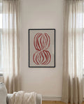 Rote Abstrakte Orbs Poster – Red Abstract Orbs
