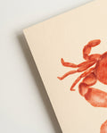 Maritime Illustration Poster – Red Crab Illustration