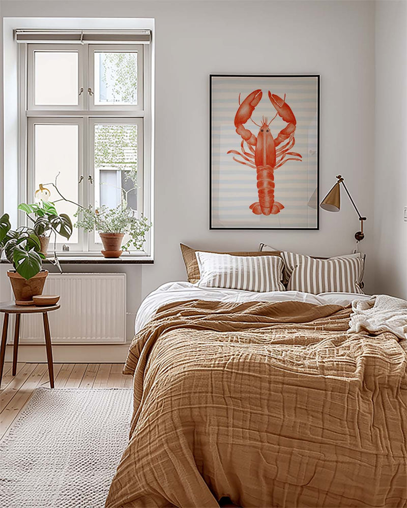 Maritimes Tier Poster – Red Lobster Illustration