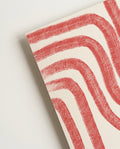 Rotes Muster Wellen Poster – Red Pattern Waves