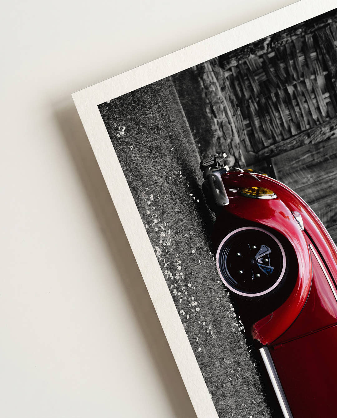 Red old beetle | Car Photography Poster