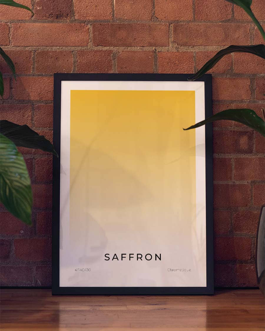 Saffron | Minimalist Art Poster