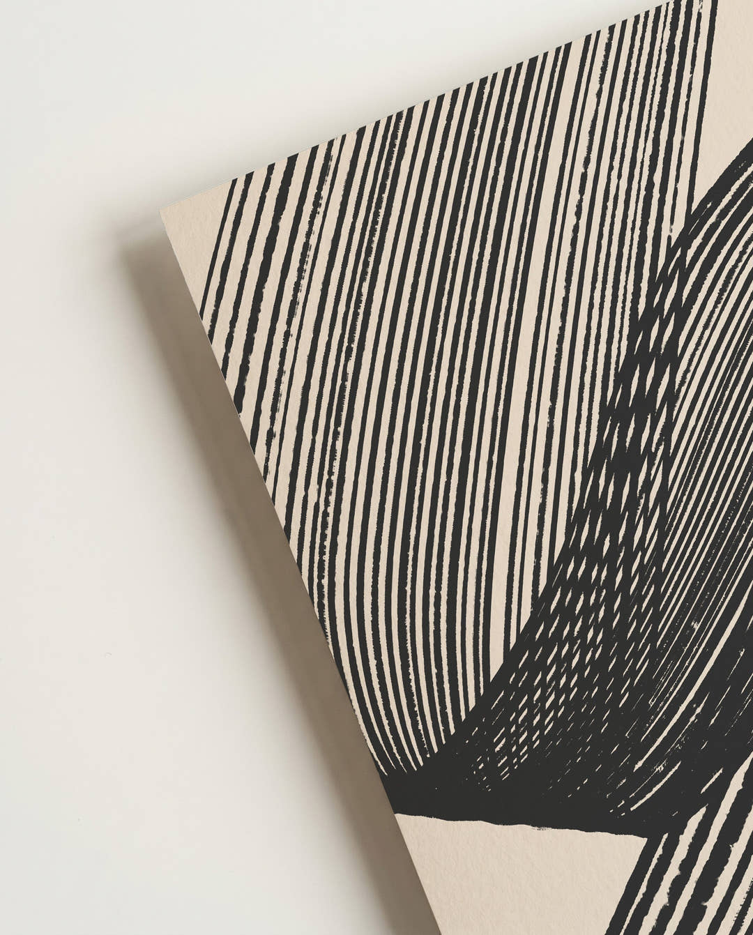 Samtiges Linien Poster – Samtige Pinselkurve