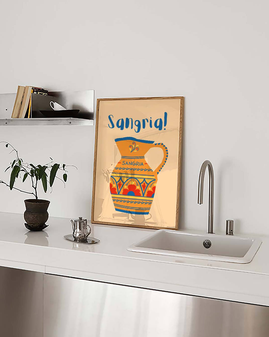Mediterranes Getränk Poster – Sangria Jug