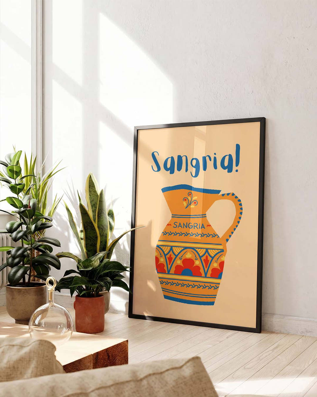 Mediterranes Getränk Poster – Sangria Jug